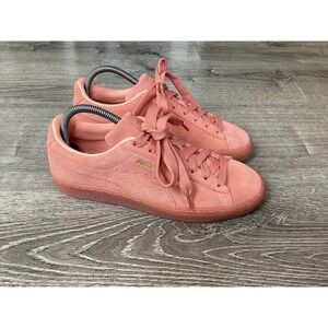 Puma Suede Classic Mono Gold JR Girls Size 7C Sneakers Casual 381470-04